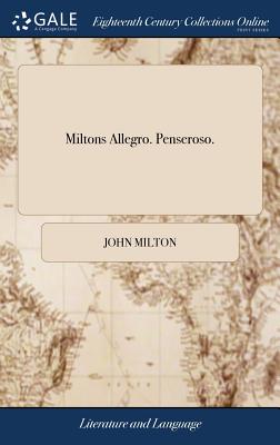 Cover for Miltons Allegro. Penseroso.