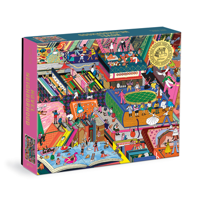Novel Neighborhood 1000 Piece Foil Puzzle By Galison, Hye Jin Chung (Illustrator) Cover Image