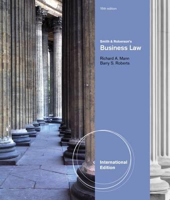 Smith and Roberson's Business Law. by Richard Mann, Barry Roberts Cover Image