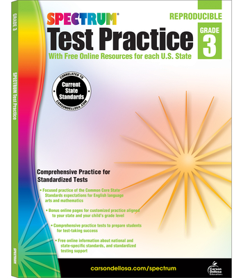 Spectrum Test Practice, Grade 3 By Spectrum (Compiled by), Carson Dellosa Education (Compiled by) Cover Image
