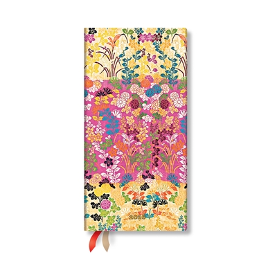 Paperblanks | 2026 Kara-ori Pink | Japanese Kimono | 12-Month Planner | Slim | Horizontal | Elastic Band | 160 Pg | 100 GSM By Paperblanks (By (artist)) Cover Image