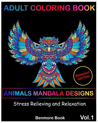 40 Animal Mandalas Coloring Book For Adults With Stress Relieving Designs  Animal