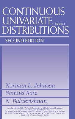 Cover for Continuous Univariate Distributions, Volume 1