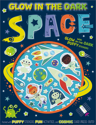 Glow in the Dark Space Activity Book By Patrick Bishop, Danielle Mudd (Illustrator) Cover Image