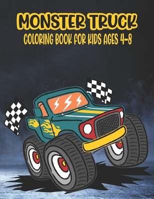 Truck coloring books for kids ages 4-8: Kids Coloring Book with