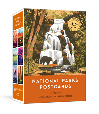 National Parks Postcards: 100 Illustrations That Celebrate America's Natural Wonders Cover Image