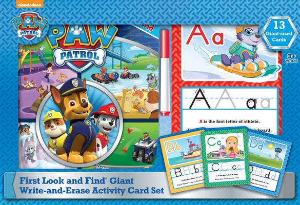 Nickelodeon Paw Patrol: First Look and Find Giant Write-And-Erase Activity Card Set Cover Image
