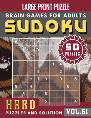 Hard Sudoku Puzzles and Solution: suduko puzzle books for adults hard - Sudoku hard Puzzles and Solution - Sudoku Puzzle Books for Adults & Seniors - Cover Image