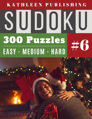 300 Sudoku Puzzles: giant sudoku book 300 puzzle christmas games with 3 levels - Easy, Medium and Hard Level for Beginner to Expert - Chri Cover Image
