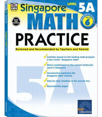 Math Practice, Grade 6: Reviewed and Recommended by Teachers and Parents (Singapore Math) By Singapore Asian Publishers (Compiled by), Carson Dellosa Education (Compiled by) Cover Image