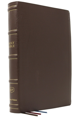 Kjv, Large Print Verse-By-Verse Reference Bible, MacLaren Series, Genuine Leather, Brown, Comfort Print: Holy Bible, King James Version cover