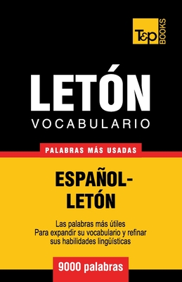 Vocabulario español-letón - 9000 palabras más usadas By Andrey Taranov Cover Image