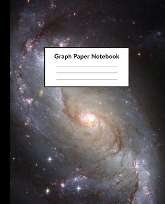 Graph Paper Notebook: 5 x 5 squares per inch, Quad Ruled - 7.5 x 9.25 - Spiral Galaxy in Outer Space - Math and Science Composition Notebook By Space Composition Notebooks Cover Image