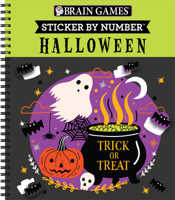 Brain Games - Sticker by Number: Halloween (Trick or Treat Cover): Volume 2 By Publications International Ltd, Brain Games, New Seasons Cover Image