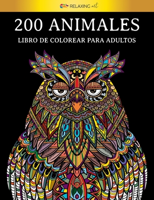 200 animales - Libro de colorear para adultos: [2 libros en 1] Diseños para  aliviar el estrés para la relajación de adultos. VERSIÓN PDF GRATIS PARA D  (Paperback)