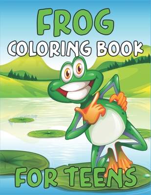 Frog Coloring Book for Teens: 40 Frog Pattern Coloring Pages - Delightful & Decorative Collection! By Ns Coloring House Cover Image