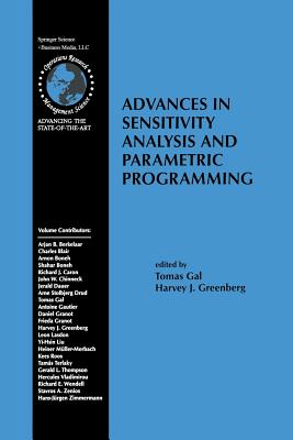 Advances in Sensitivity Analysis and Parametric Programming (International Operations Research & Management Science #6)