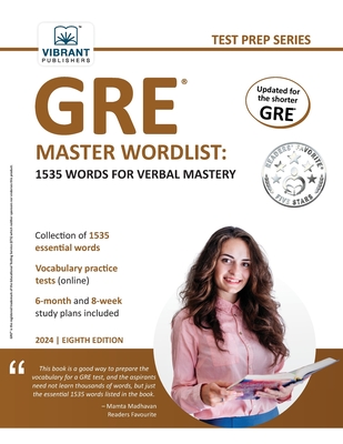 GRE Master Wordlist: 1535 Words for Verbal Mastery Cover Image