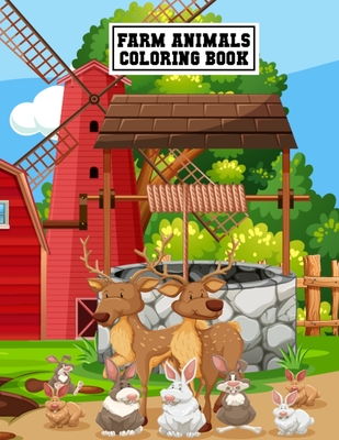 Farm Animals Coloring Book: Unique Design Stress Relieving Farm Animals Coloring Book for Kids, Toddlers, and Preschoolers - Fun Activity Farm Ani By Superior Coloring Book Publishing Cover Image