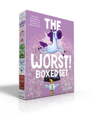 The Worst! Boxed Set: Unicorns Are the Worst!; Dragons Are the Worst!; Yetis Are the Worst!; Elves Are the Worst! (The Worst! Series) By Alex Willan, Alex Willan (Illustrator) Cover Image