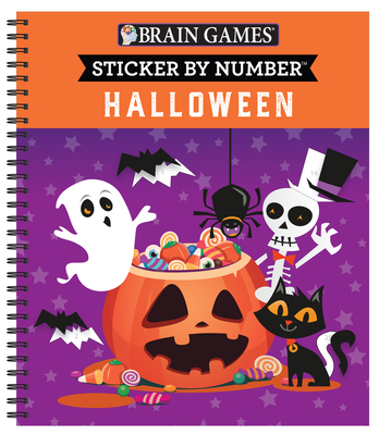 Brain Games - Sticker by Number: Halloween: Volume 1 By Publications International Ltd, Brain Games, New Seasons Cover Image