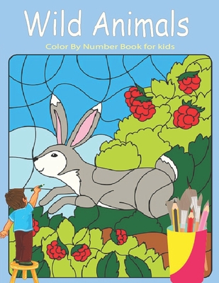 Animals Color by Number Books For Kids Ages 4-8 (Paperback)