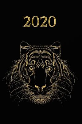 2020: Agenda semainier 2020 - Calendrier des semaines 2020 - Turquoise pointillé - Or noir, Tigre By Gabi Siebenhuhner Cover Image