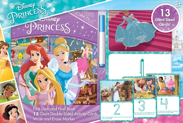 Disney Princess: First Look and Find Book and Giant Write-And-Erase Activity Cards: First Look and Find Book and Giant Write-And-Erase Activity Cards Cover Image