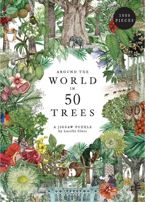 Around the World in 50 Trees 1000 Piece Puzzle By Jonathan Drori, Lucille Clerc Cover Image