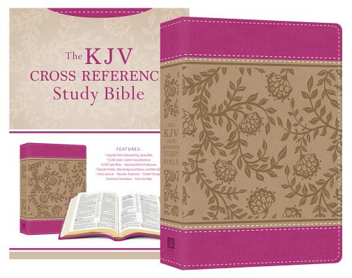 KJV Cross Reference Study Bible Compact [Peony Blossoms] By Christopher D. Hudson, Compiled by Barbour Staff Cover Image