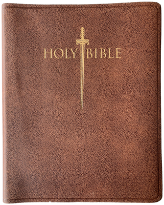 KJV Sword Study Bible Giant Print Acorn Bonded Leather Indexed Cover Image