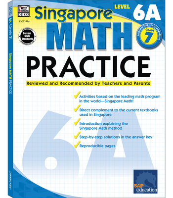 Math Practice, Grade 7: Reviewed and Recommended by Teachers and Parents (Singapore Math) By Singapore Asian Publishers (Compiled by), Carson Dellosa Education (Compiled by) Cover Image