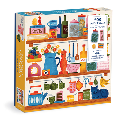 Kitchen Essentials 500 Piece Puzzle with Shaped Pieces By Galison Mudpuppy (Created by) Cover Image