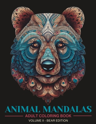  Animal Mandala Coloring Book For Adults: Stress Relief
