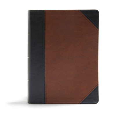 CSB Study Bible, Black/Brown LeatherTouch, Indexed: Faithfull and True Cover Image