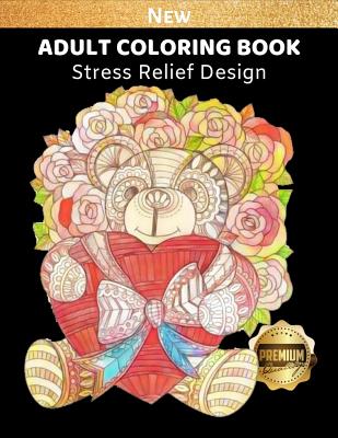 Adult Coloring Book: Bear Coloring Picture for Relaxation and Stress Relief, Bear Lover, 8.5 x 11 inch (Adult Coloring Page #2)