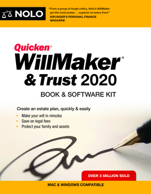 Quicken Willmaker & Trust 2020: Book & Software Kit By Editors Of Nolo Cover Image