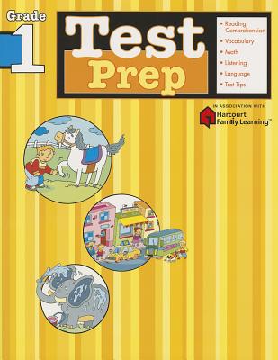 Test Prep, Grade 1 (Flash Kids Harcourt Family Learning) By Flash Kids (Editor) Cover Image