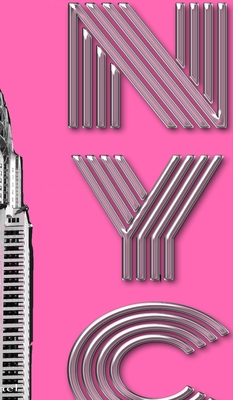 New York City Chrysler Building pink Drawing Writing creative blank journal By Michael Huhn Cover Image