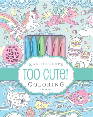 Kaleidoscope: Too Cute! Coloring Cover Image