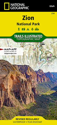 Zion National Park Map (National Geographic Trails Illustrated Map #214)