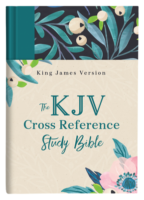 The KJV Cross Reference Study Bible [Turquoise Floral] By Christopher D. Hudson Cover Image