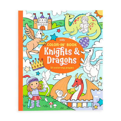 Color-In' Book: Knights & Dragons (8 X 10) By Ooly (Created by) Cover Image