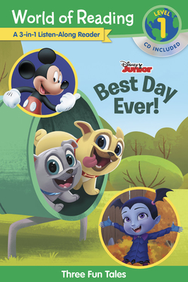 World of Reading World of Reading: Disney Jr.'s Best Day Ever! 3-in-1 Listen-Along Reader (Level 1) Cover Image