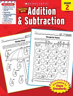 Scholastic Success With Addition & Subtraction: Grade 2 Workbook Cover Image