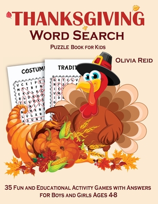 My Thanksgiving Activity Book for Kids Age 4-8, Thanksgiving