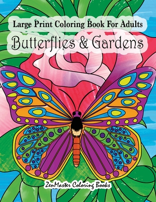 Large Print Adult Coloring Book of Spring: An Easy and Simple Coloring Book  for Adults (Paperback)