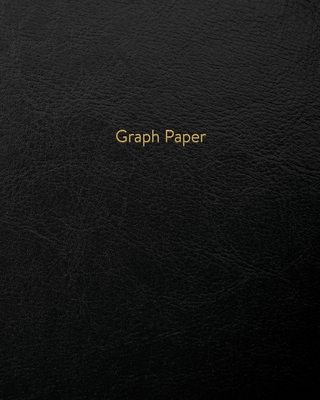 Graph Paper: Executive Style Composition Notebook - Elegant Black Leather Style, Softcover - 8 x 10 - 100 pages (Office Essentials) By Birchwood Press Cover Image