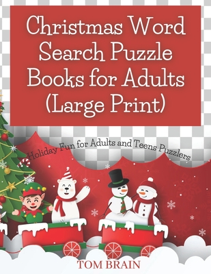 Christmas Word Search Puzzle Books for Adults (Large Print): Holiday Fun for Adults and Teens Puzzlers Cover Image