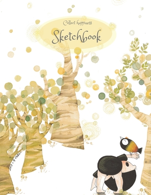 Collect happiness sketchbook (Hand drawn illustration cover vol .12 )(8.5*11) (100 pages) for Drawing, Writing, Painting, Sketching or Doodling: Colle Cover Image